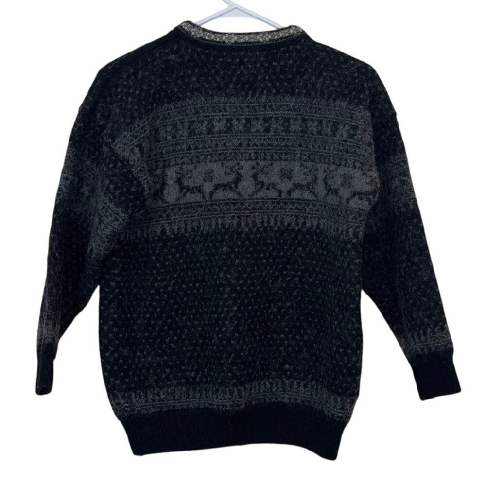 Norwool of Norway Vintage Metal Clasp Cardigan‎ Size M Pure Wool Reindeer Nordic - Picture 2 of 7